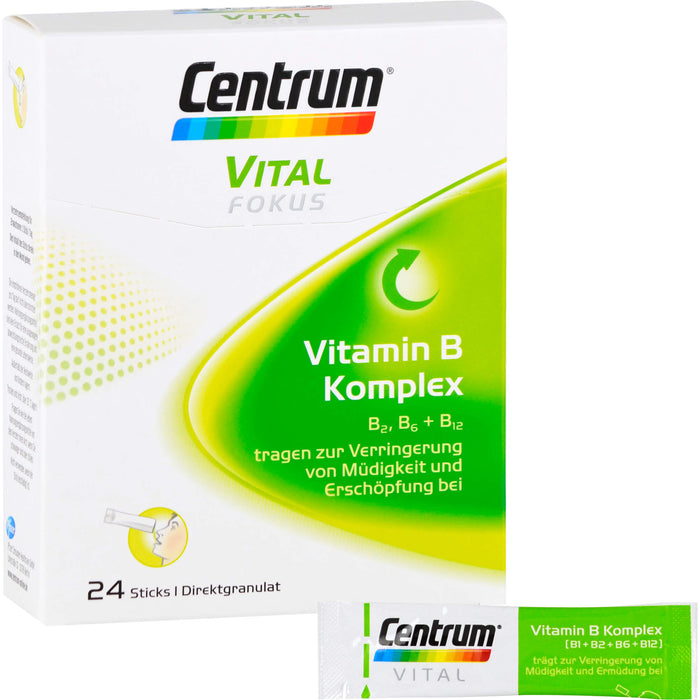 Centrum Vital Fokus Vitamin B Komplex Direktgranulat Sticks, 24 pc Sachets