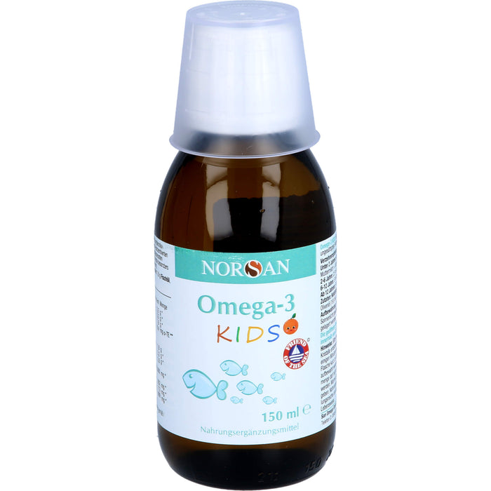 NORSAN Omega-3 Kids Lösung mit Orangengeschmack, 150 ml Solution