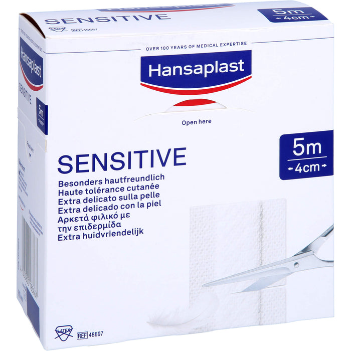 Hansaplast Sensitive Pflaster 5 m x 4 cm, 1 pc Pansement