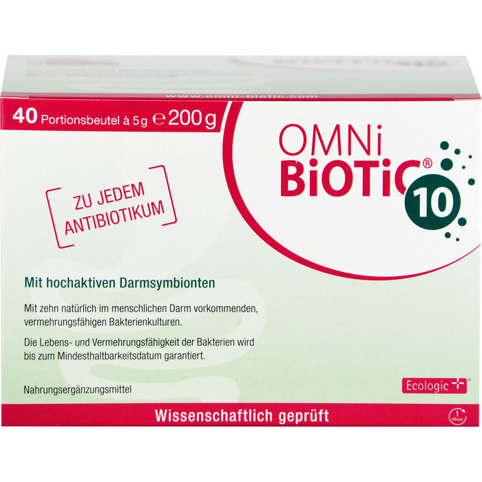 OMNi BiOTiC 10 Pulver mit hochaktiven Darmsymbionten, 40 St. Beutel