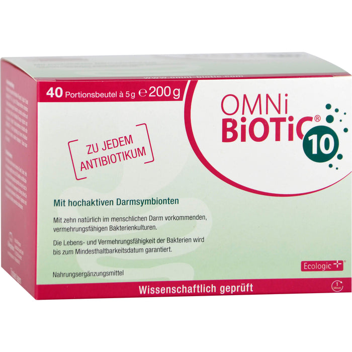 OMNi BiOTiC 10 Pulver mit hochaktiven Darmsymbionten, 40 pc Sachets