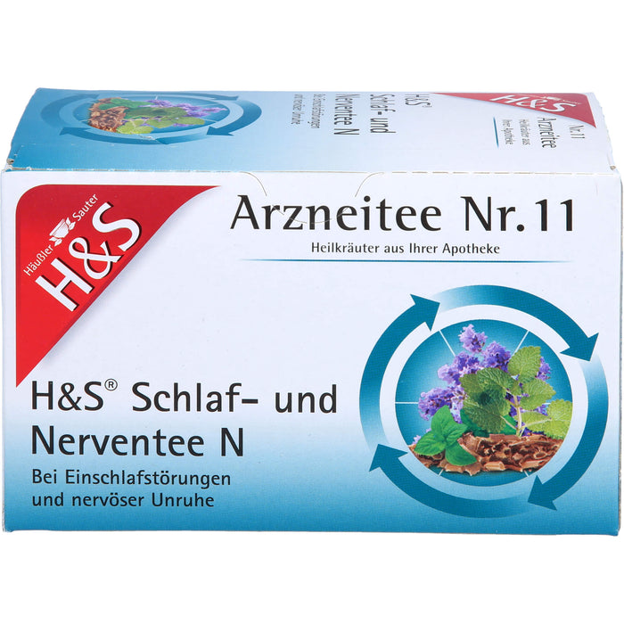 H&S Schlaf- und Nerventee N Arzneitee Nr. 11 Filterbeutel, 20 pc Sac filtrant