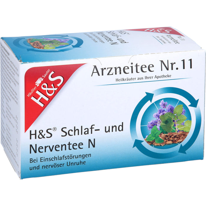 H&S Schlaf- und Nerventee N Arzneitee Nr. 11 Filterbeutel, 20 St. Filterbeutel