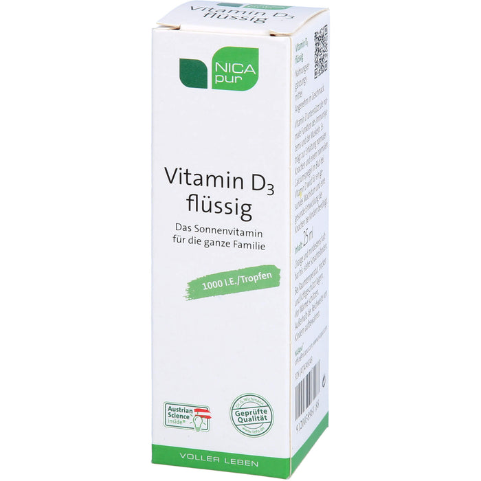 NICApur Vitamin D3 flüssig, 25 ml TRO