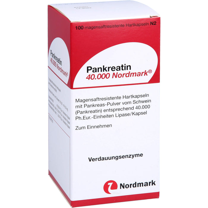 Pankreatin 40.000 Hartkapseln bei exokriner Pankreasinsuffizienz, 100 St. Kapseln