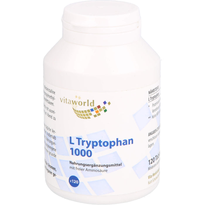 vitaworld L Tryptophan 1000 Tabletten, 120 pc Tablettes