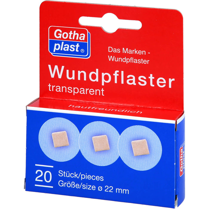 Gothaplast Wundpflaster 22 mm transparent, 20 pcs. Patch