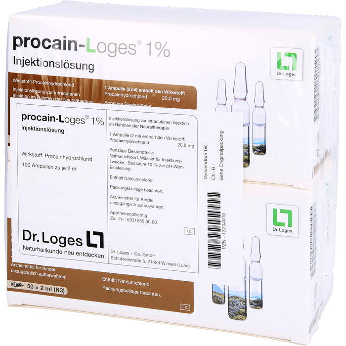 procain-Loges 1% Injektionslösung, 100 pcs. Ampoules