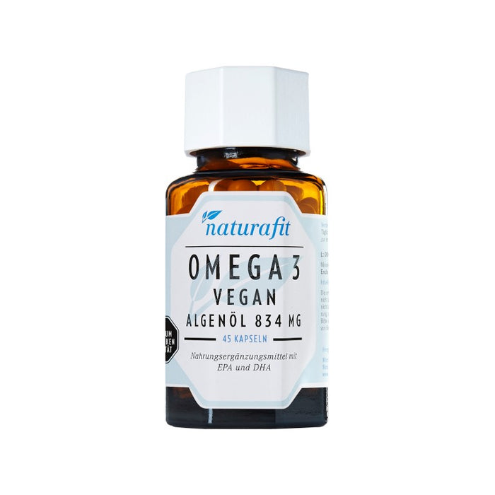 naturafit Omega 3 vegan Algenöl 834 mg Kapseln, 45 St. Kapseln