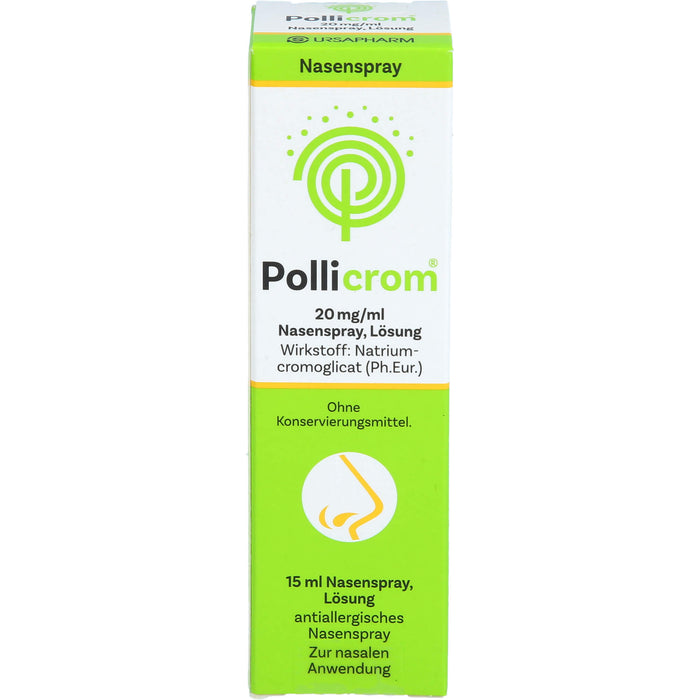 Pollicrom Nasenspray bei allergischem Schnupfen und Heuschnupfen, 15 ml Solution