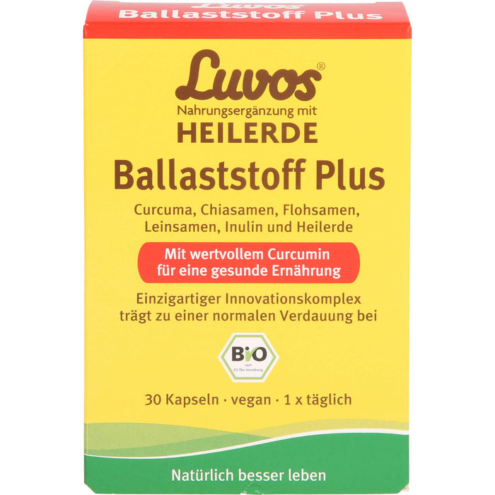 Luvos Heilerde bio Ballaststoff plus Kapseln, 30 St. Kapseln