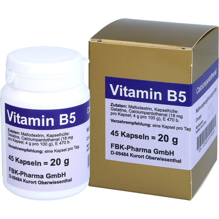 Vitamin B5 Kapseln, 45 St KAP