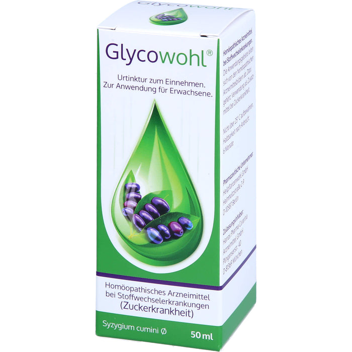 Glycowohl Urtinktur zum Einnehmen bei Stoffwechselerkrankungen, 50 ml Lösung