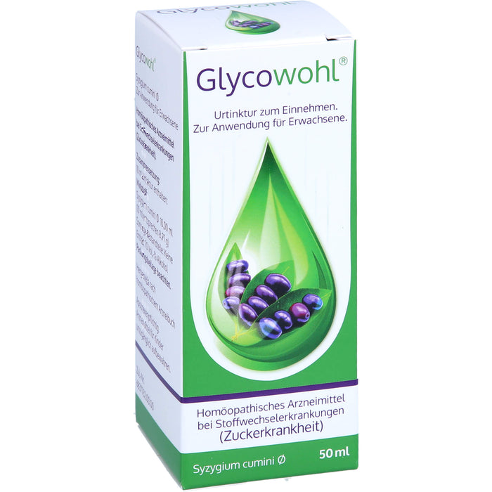 Glycowohl Urtinktur zum Einnehmen bei Stoffwechselerkrankungen, 50 ml Lösung