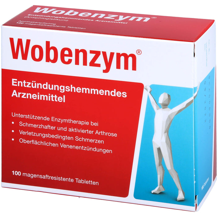 Wobenzym magensaftresistente Tabletten, 100 St. Tabletten