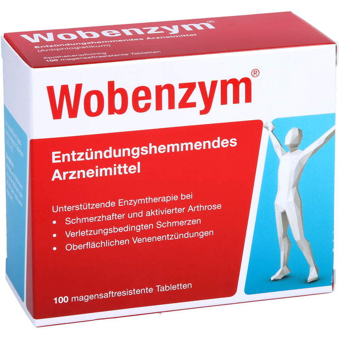 Wobenzym magensaftresistente Tabletten, 100 St. Tabletten