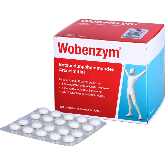 Wobenzym Tabletten entzündungshemmendes Arzneimittel, 200 pcs. Tablets