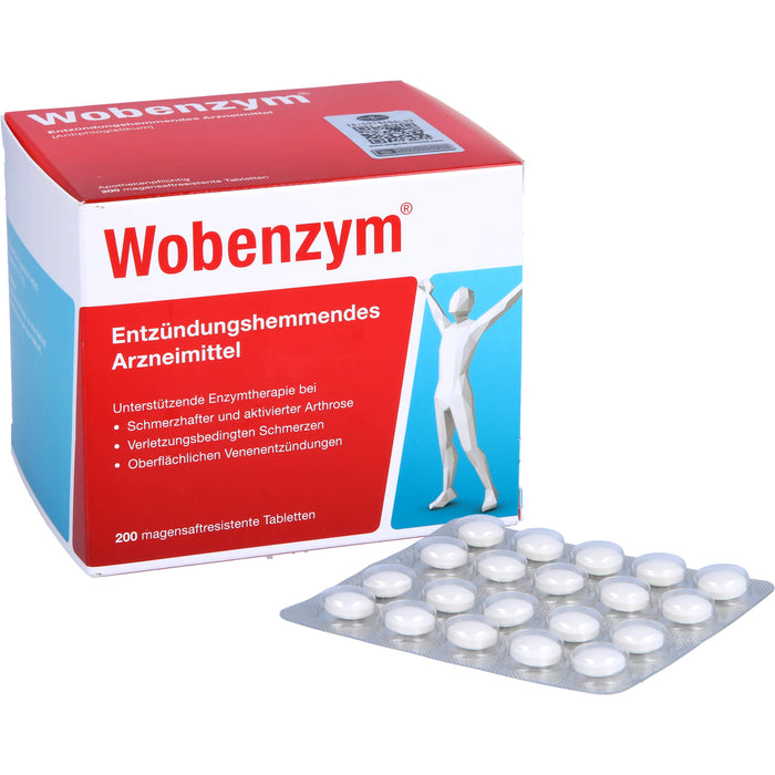 Wobenzym Tabletten entzündungshemmendes Arzneimittel, 200 pcs. Tablets