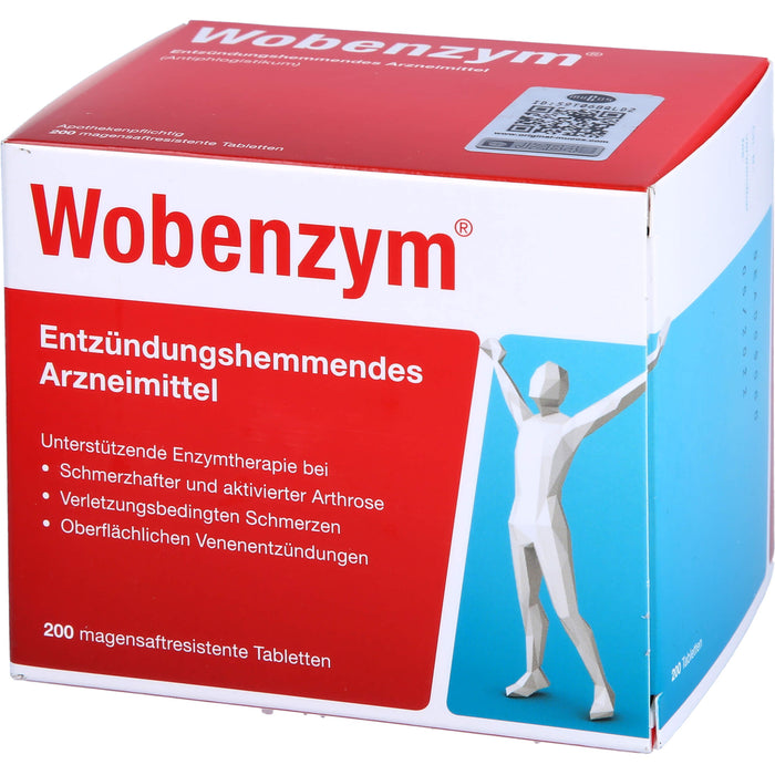 Wobenzym Tabletten entzündungshemmendes Arzneimittel, 200 pc Tablettes