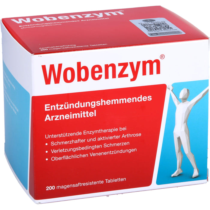 Wobenzym Tabletten entzündungshemmendes Arzneimittel, 200 pcs. Tablets