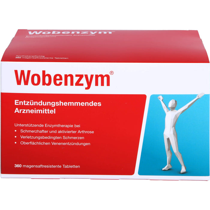 Wobenzym, magensaftresistente Tablette, 360 St. Tabletten