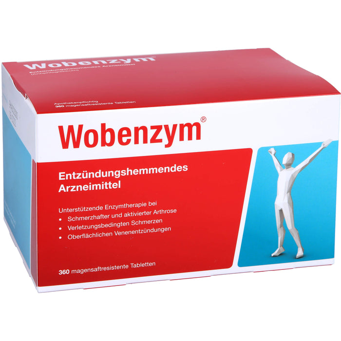 Wobenzym, magensaftresistente Tablette, 360 St. Tabletten