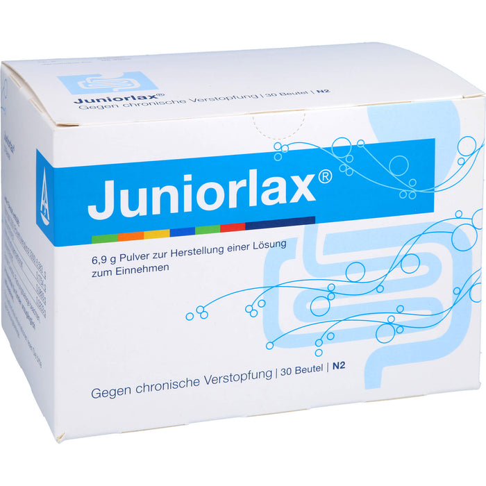 Juniorlax Pulver bei chronischer Verstopfung bei Kindern im Alter von 2 bis 11 Jahren, 30 pc Sachets