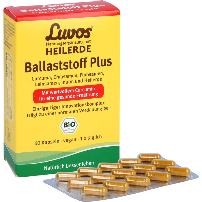 Luvos Heilerde BIO Ballaststoff Plus Kapseln, 60 pc Capsules