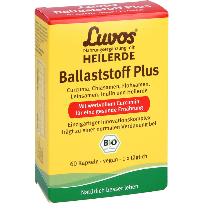 Luvos Heilerde BIO Ballaststoff Plus Kapseln, 60 St. Kapseln