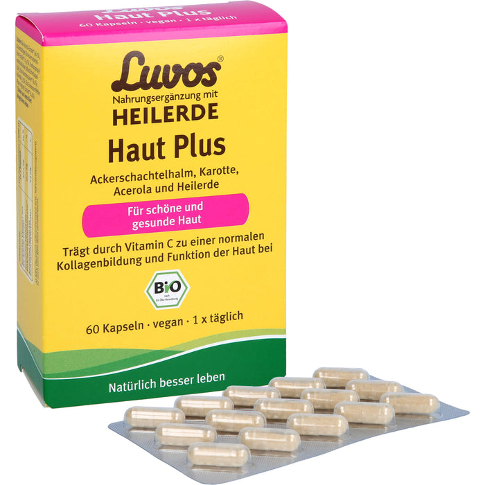 Luvos Heilerde BIO Haut Plus Kapseln für schöne und gesunde Haut, 60 pcs. Capsules