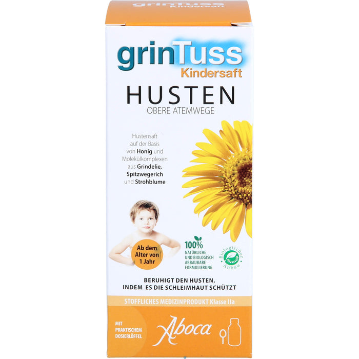 grinTuss Kindersaft beruhigt den Husten, 128 g Lösung