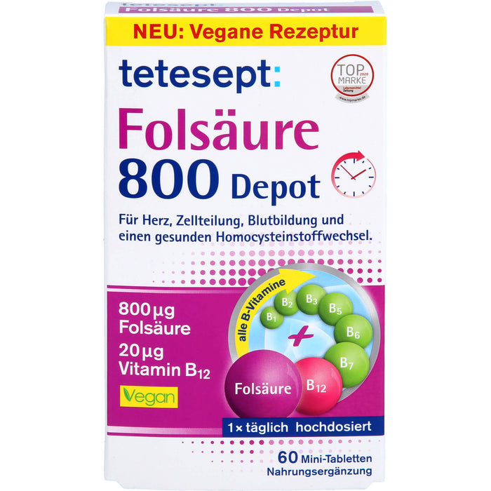 tetesept Folsäure 800 Depot, 60 St FTA