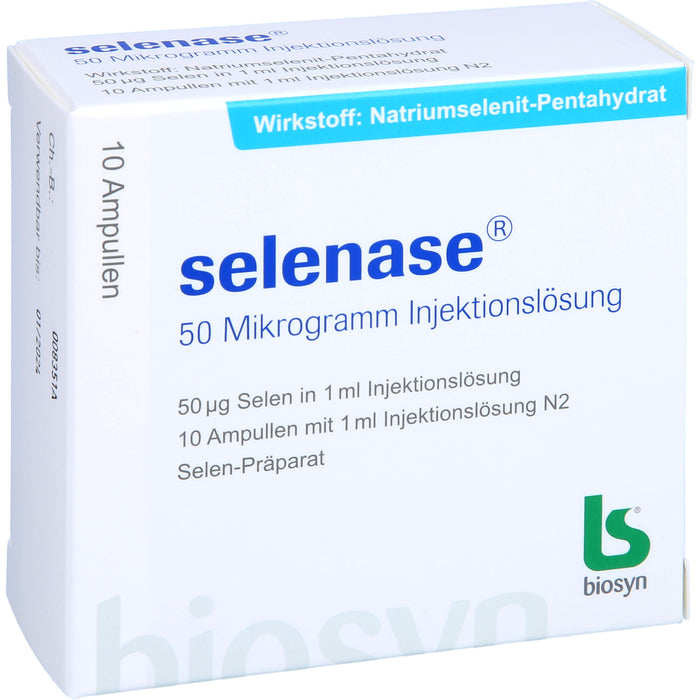 biosyn selenase 50 Mikrogramm Injektionslösung, 10 pcs. Ampoules