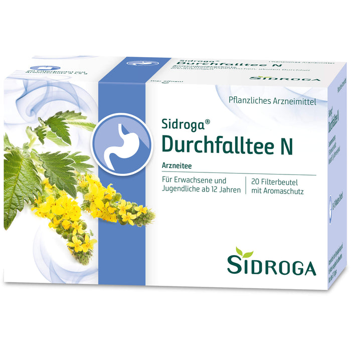 Sidroga Durchfalltee N, 20 pc Sac filtrant