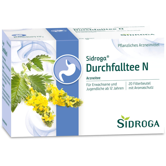 Sidroga Durchfalltee N, 20 pcs. Filter bag