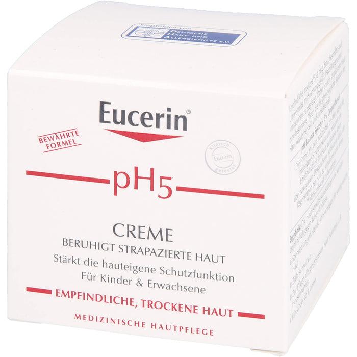 Eucerin pH5 Creme beruhigt strapazierte Haut, 75 ml Crème