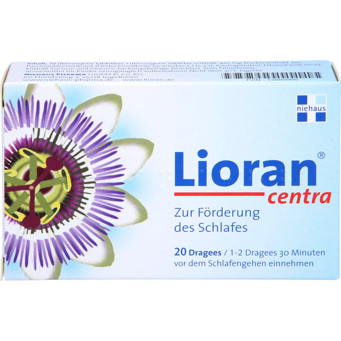 Lioran Centra Dragees zur Förderung des Schlafes, 20 pcs. Tablets