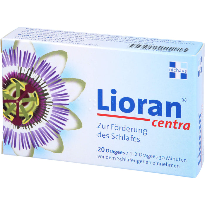 Lioran Centra Dragees zur Förderung des Schlafes, 20 St. Tabletten