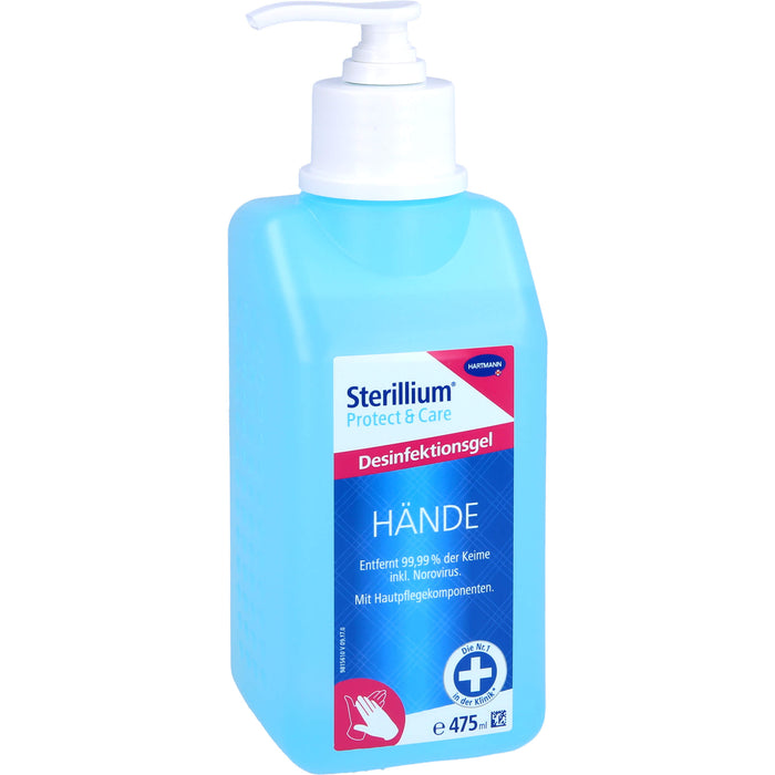 Sterillium Protect & Care Desinfektionsgel für die Hände mit Pumpe, 475 ml Gel