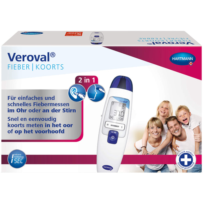 Veroval 2in1 Infrarot-Fieberthermometer, 1 St