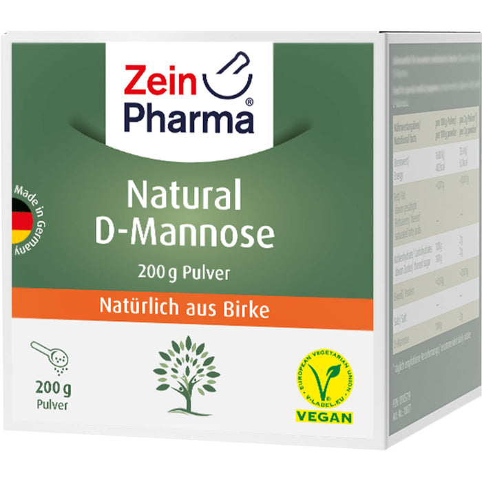 ZeinPharma Natural D Mannose Pulver, 200 g Poudre