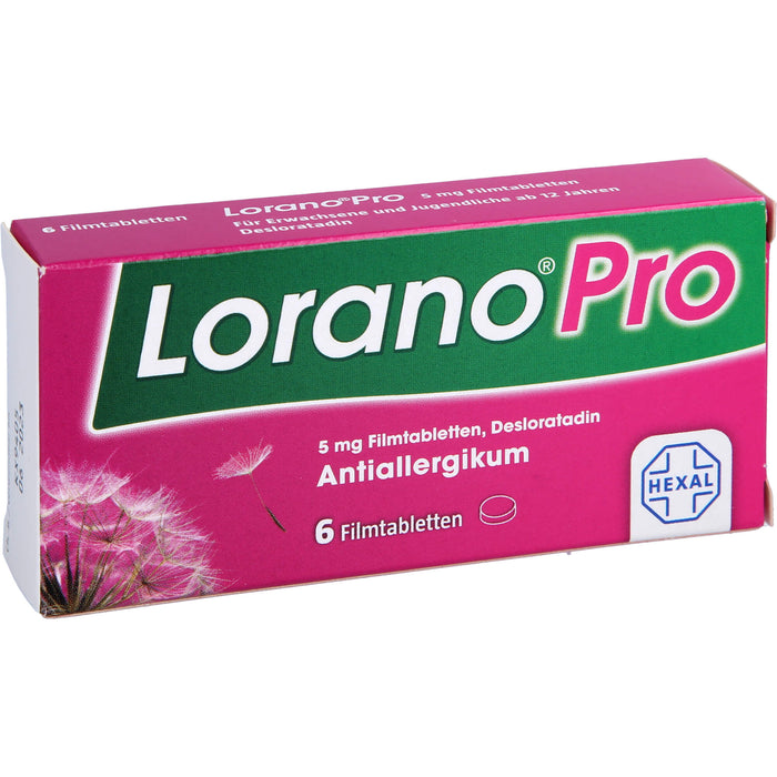 Lorano Pro Filmtabletten Antiallergikum, 6 pcs. Tablets