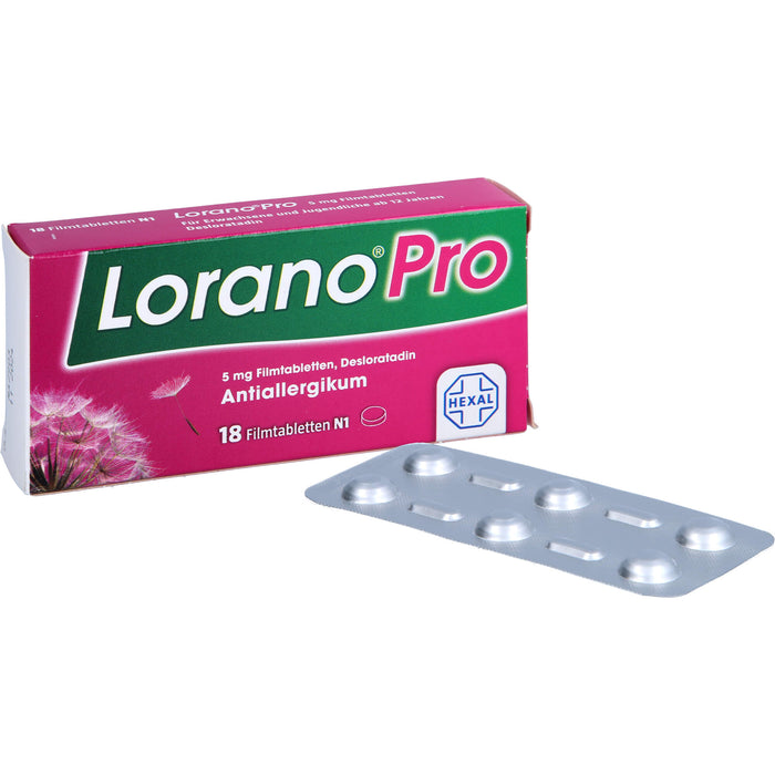 Lorano Pro Filmtabletten Antiallergikum, 18 St. Tabletten