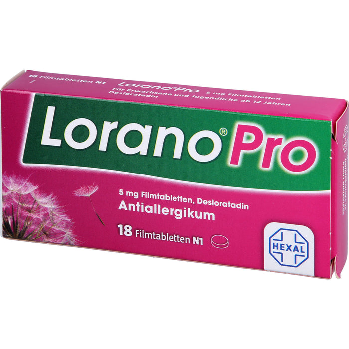 Lorano Pro Filmtabletten Antiallergikum, 18 pcs. Tablets