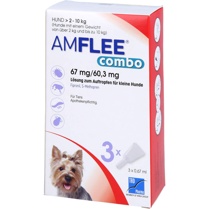 Amflee Combo Hund 2-10kg, 3 St LOE