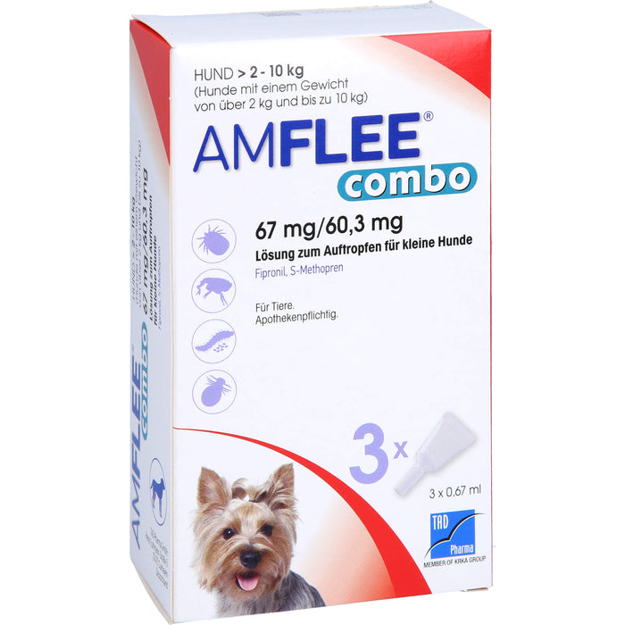 Amflee Combo Hund 2-10kg, 3 St LOE