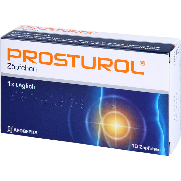 PROSTUROL Zäpfchen bei Prostatitis und gutartiger Prostatavergrößerung, 10 pcs. Suppositories