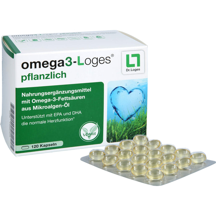 omega3-Loges pflanzlich Kapseln, 120 pc Capsules