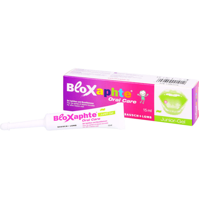 BloXaphte Oral Care Junior-Gel bei Aphthen und Mundläsionen, 15 ml Gel