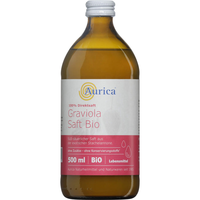 Aurica Graviola Direktsaft Bio 100 %, 500 ml Solution